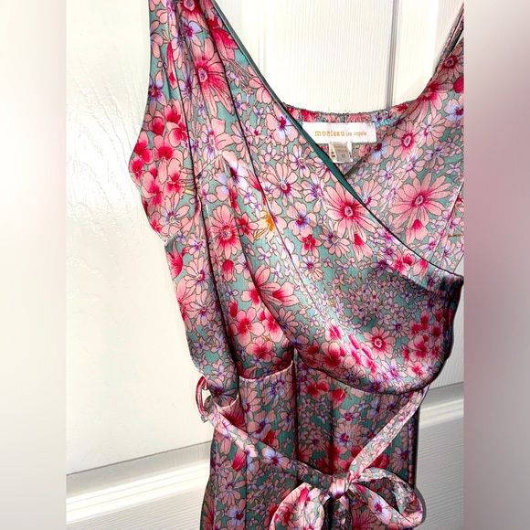 Monteau Dresses & Skirts - Monteau Floral Maxi Dress in Pink and Green